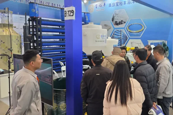 Customers learning about RAS system and accessories at our booth