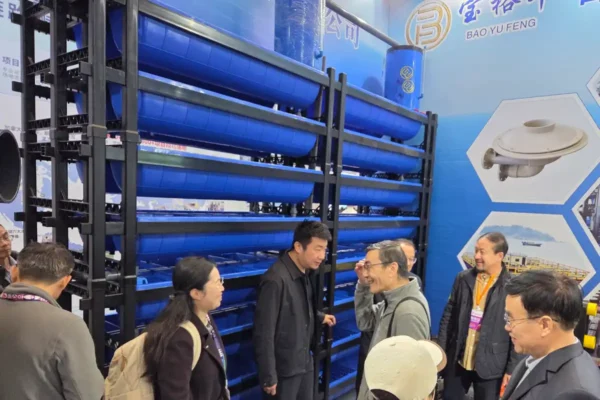 Sea urchin farming equipment displayed