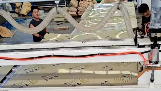 Precision machine cutting of heavy duty PP sheets for custom aquaculture fish tank manufacturing