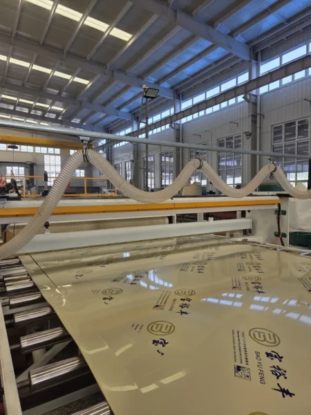 Production line for custom food-grade PP sheets used in RAS fish tank manufacturing